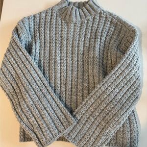 St John’s Bay Ribbed Light Gray Women's Sweater Size L
